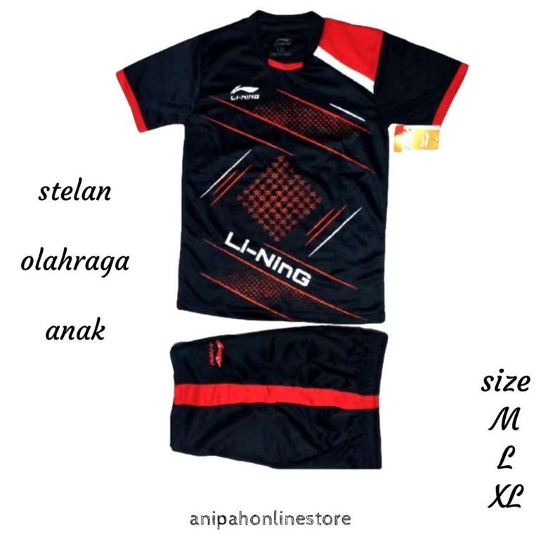 New Baju Badminton Anak/Stelan Olahraga Anak/ Jersey Badminton Anak Laki Laki Perempuan Ready