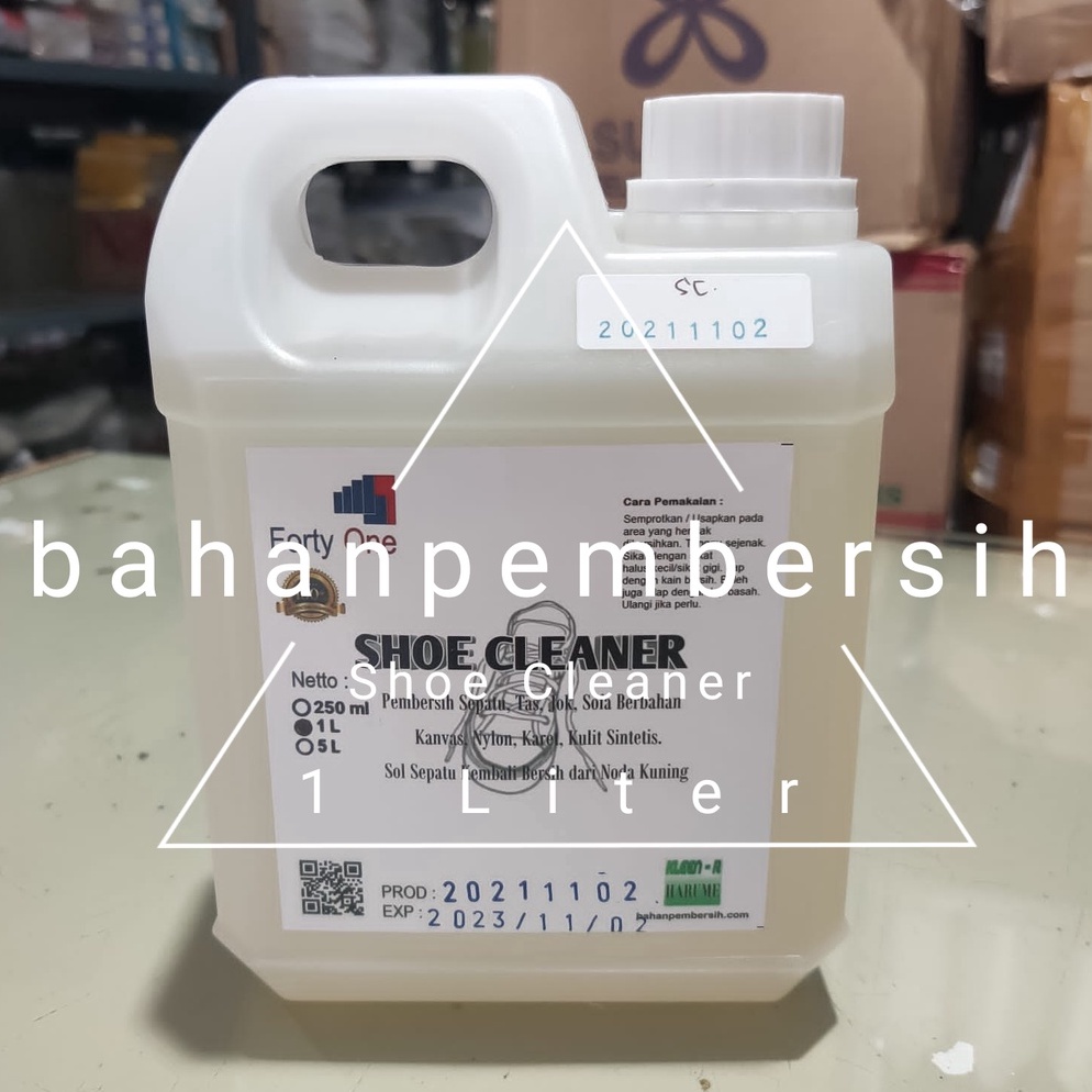 Toko Spesiale3E8q Shoe Cleaner 1 Liter Forty One  Kleen-R Harume Pembersih Sepatu Tas Jok Sofa Kain 