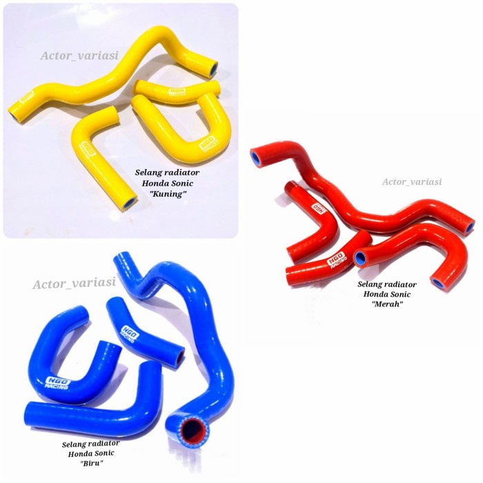Selang Radiator Set Ngo Racing Thailand Honda Sonic / Sonic 150R