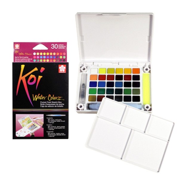 

Sakura Koi Watercolor Pocket Field Sketch Box 30