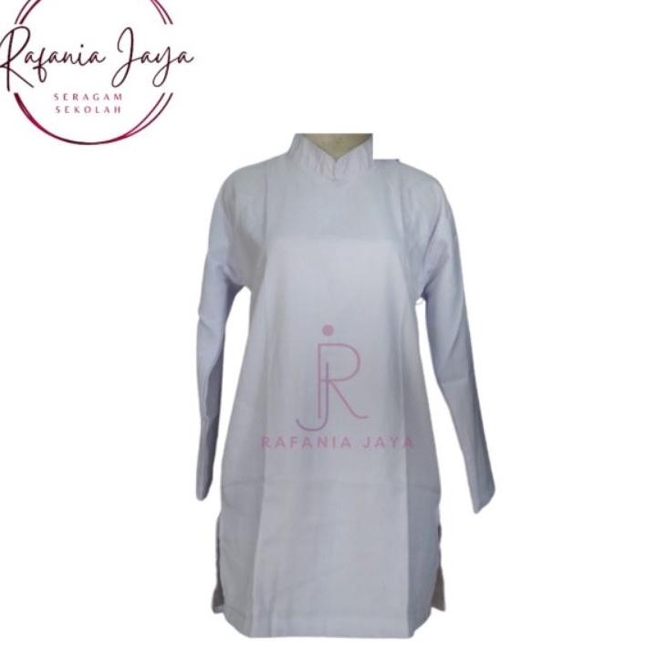 {17✱G} Baju Putih Kurung Padang Muslim Sekolah SD SMP SMA Umum Bahan Twist Seragam Sekolah Baju Tuni