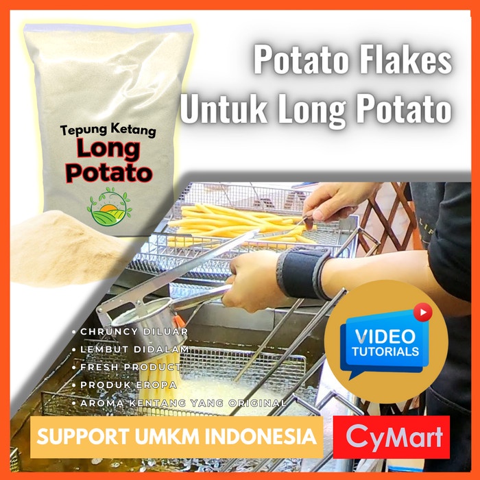 

Terlaris Tepung Kentang / Potato Flakes 1Kg . (Spesial Untuk Long Potato) Eropa