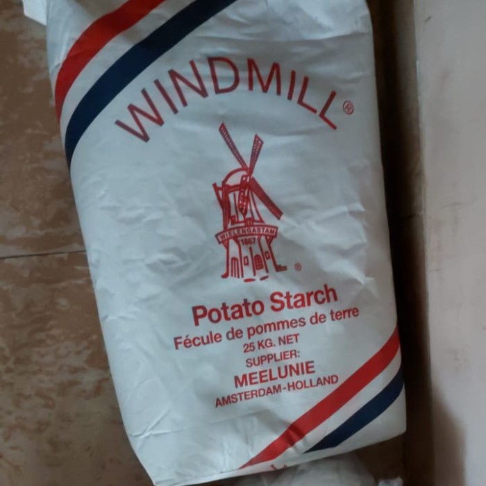 

Terlaris Tepung Kentang / Potato Strach Windmill 1 Sak 25Kg