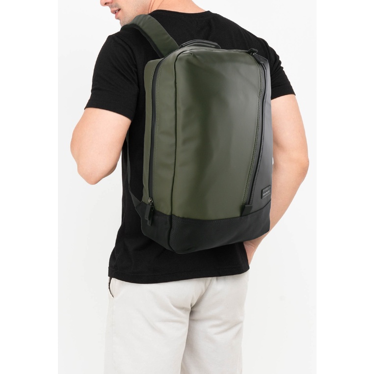 Tas Backpack Hush Puppies Original Pria Bagpack Casual desain dual tone dengan siluet versatile Kuli