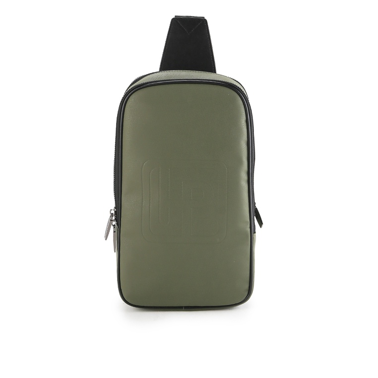 Tas Selempang Hush Puppies Original Pria SlingBag Chest bag desain sleek minimalist dengan detail lo