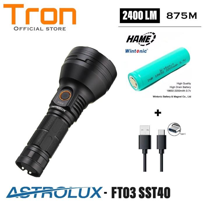 Astrolux Ft03 Sst40 2400 Lumens 875Meter Senter Super Terang