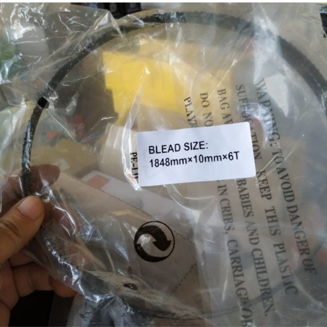 Bestseller Bandsaw Bandsaw Blade Ukuran1848Mm X 10Mm X 6T Untuk Mesin Gergaji Bandsaw 10