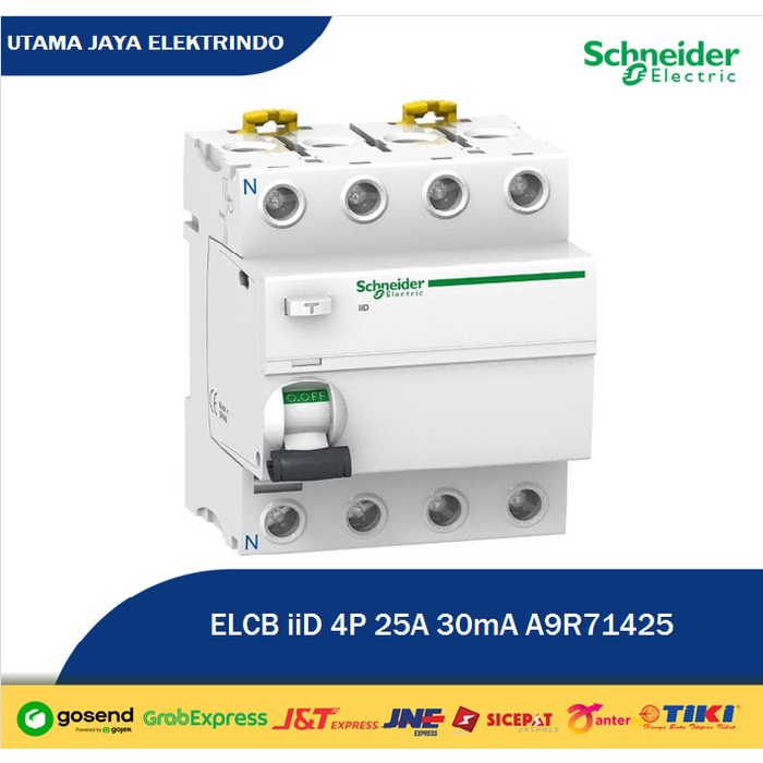 Rccb Elcb Iid Acti9 A9R71425 4P 25A Schneider - Murah Kelistrikan