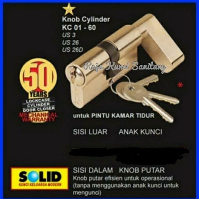 TER-UPDATE CYLINDER KNOP KUNCI SOLID KC 01-60MM/CYLINDER KNOP KUNCI SOLID #ORIGINAL