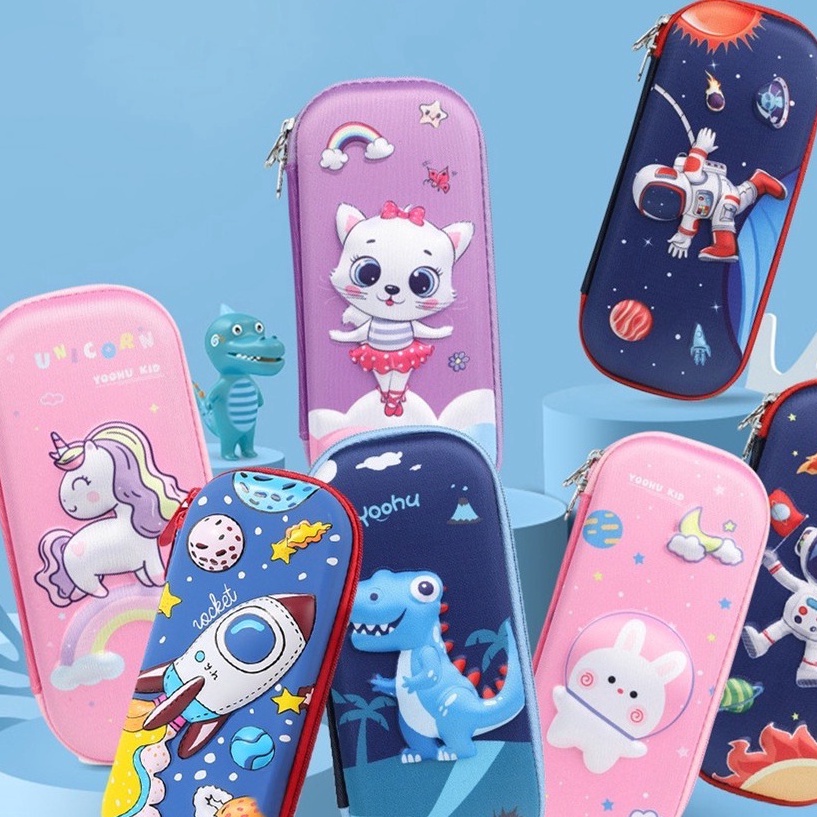 

[✯/❤DBW] [ 3D ] Kotak Pensil Anak Sekolah 3D Bahan EVA Anti Airtop.produks♪!