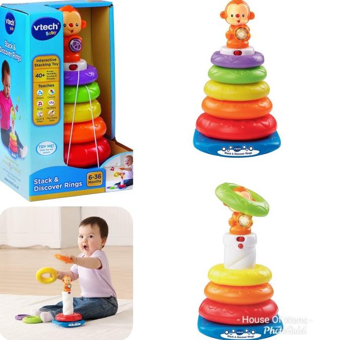 TER-UPDATE VTECH STACK & DISCOVER RINGS - MAINAN EDUKASI ANAK ORIGINAL #ORIGINAL