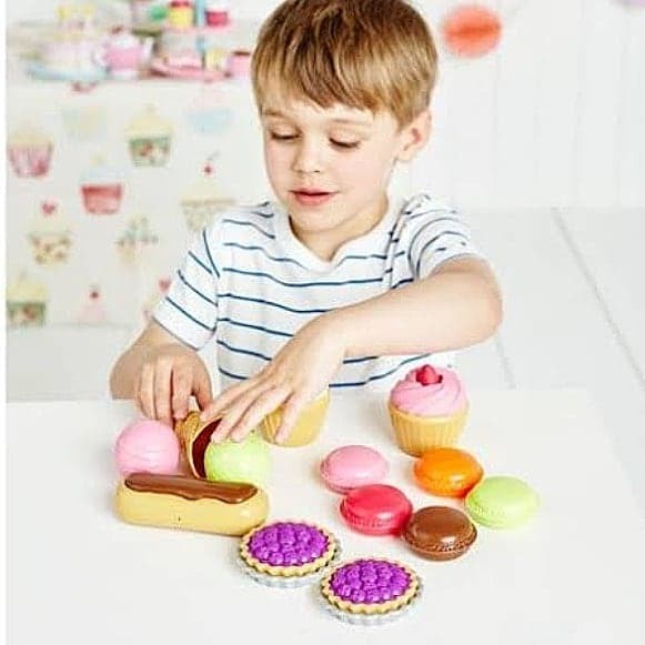 MUST HAVE MAINAN MASAK-MASAKAN ANAK. ELC TREATS TRAY. KUE ICE CREAM MACAROONS TERLARIS