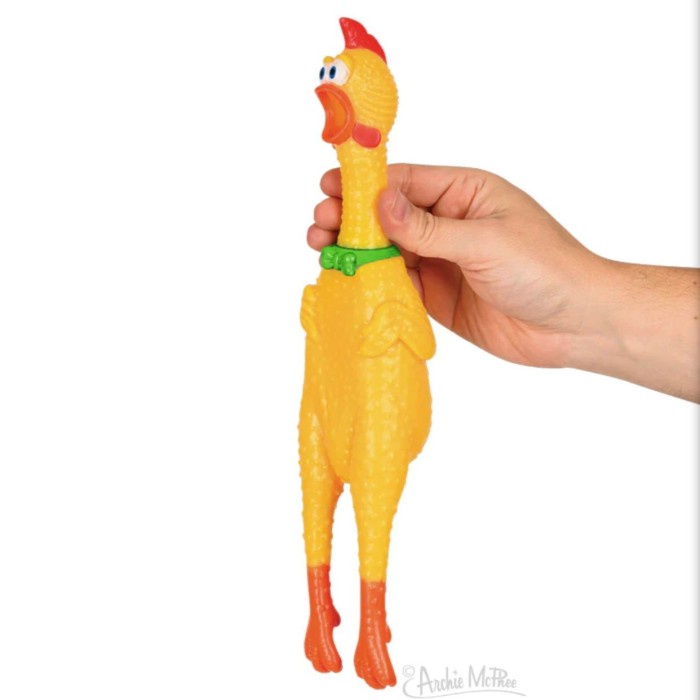DISKON SPESIAL ARCHIE MCPHEE CHAMPION RUBBER CHICKEN SQUAWK MAINAN AYAM ORIGINAL TERMURAH
