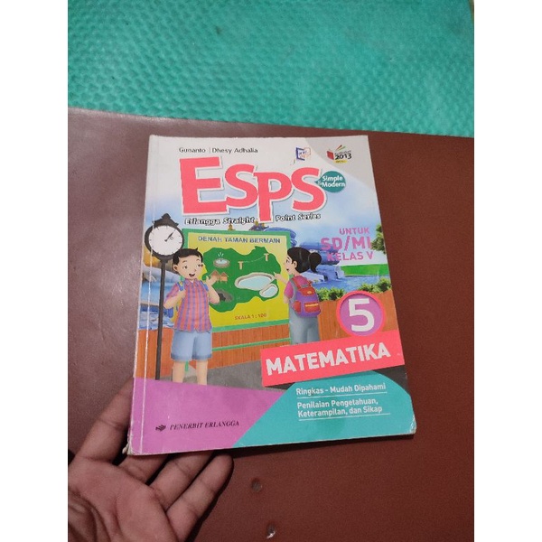 esps matematika. kelas 5 SD. erlangga