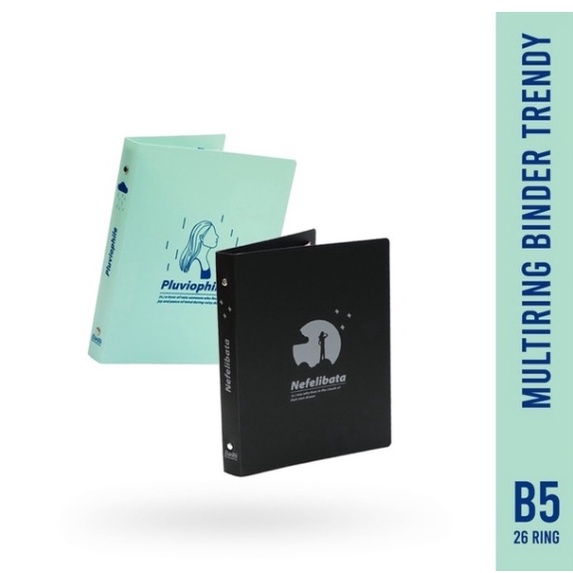 

Produk Premium.. Bantex Multiring Binder B5 26 Ring Motif Trendy V7H