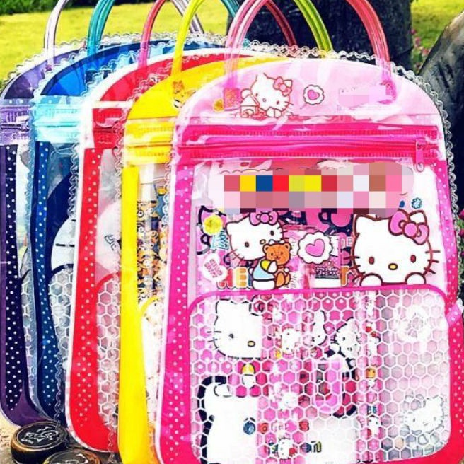 

(✪♪NW.A> STATIONARY SET FREE BAG / SET ALAT TULIS ANAK SEKOLAH MOTIF KARTUN. -kekiniaan..!