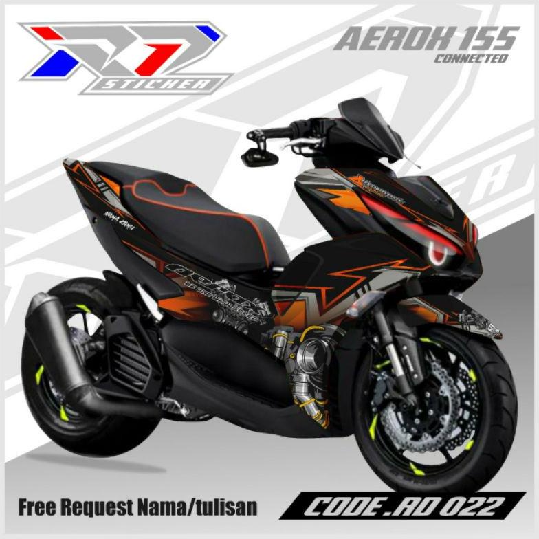 decal sticker aerox 155 connected. decal new aerox 155 2021. sticker aerox 155 full body