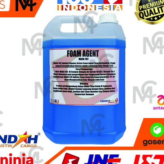 (D✔◆7.J> MAXX 102 CLC |  PEMBUAT BUSA BATA RINGAN 5LT FOAMING AGENT FOAM (cellular lightweight concr