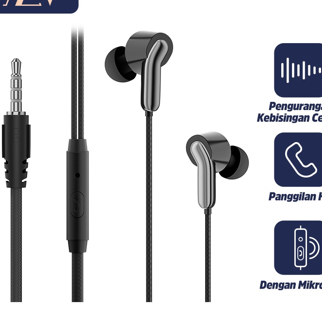 (G♡.♫2X> YLV Headset Earphones HIFI Stereo In-Ear Earphone With Mic Sports Headset Voice Control Uni