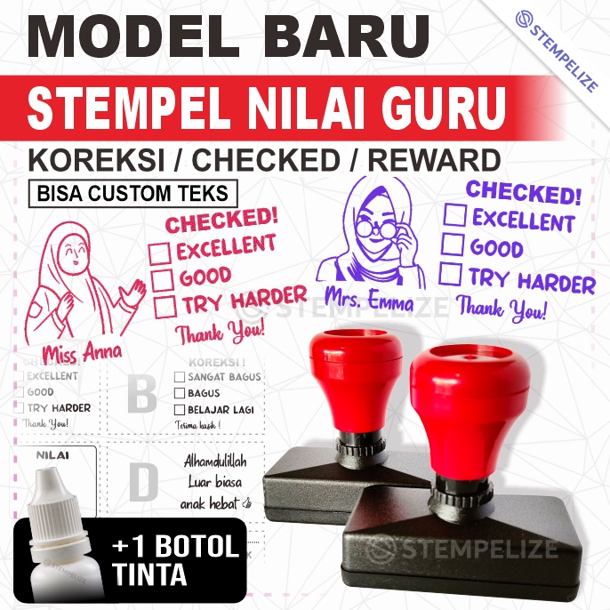 

Tren Kekinian Stempel Nilai Guru / Penilaian / Koreksi / Checked / Reward 01V