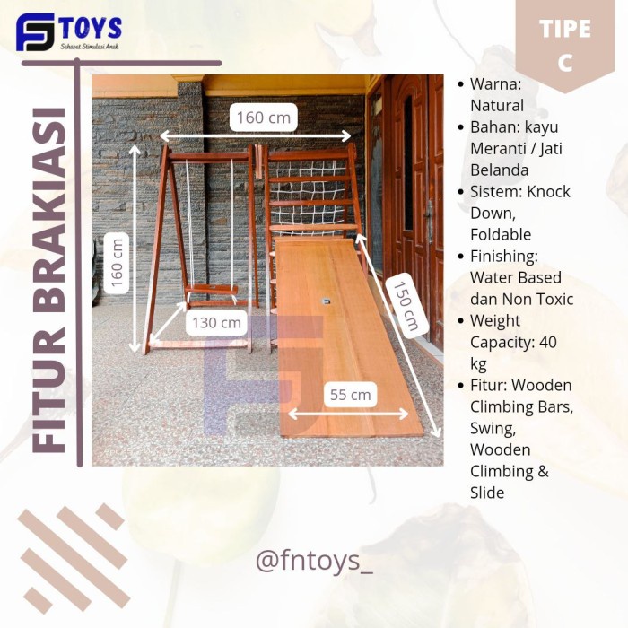 PROMO BRAKIASI / PANJATAN ANAK FULL SET TIPE C TERLARIS