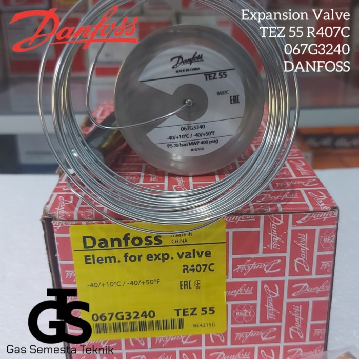 DISKON SPESIAL EXPANSION VALVE DANFOSS TEZ 55 (067G3240) R407C/R507 EXPANDION TEZ55 TERMURAH