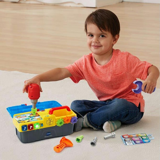 PROMO VTECH DRILL & LEARN TOOLBOX BOY TOOL SET TERLARIS