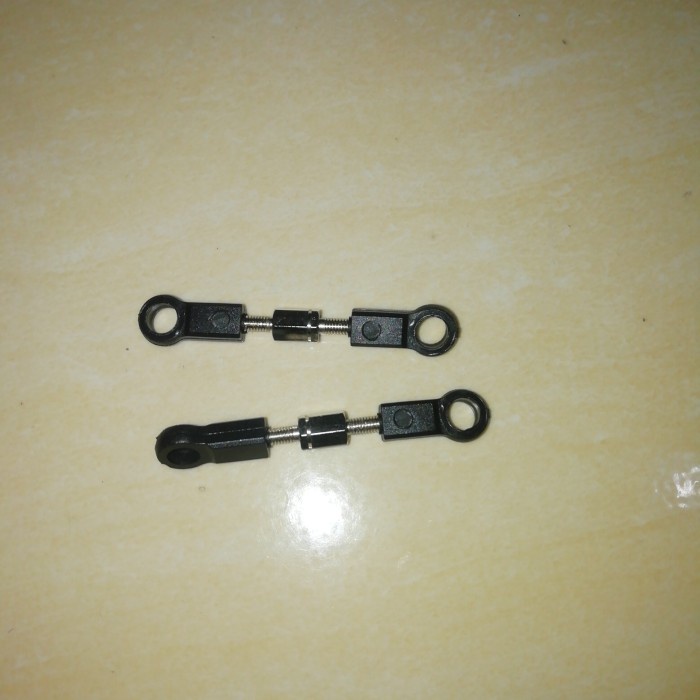 DISKON SPESIAL 2PCS LINK ROD, STEERING ROD ADJUSTABLE HSP, LRP, ZD RACING, RC CAR TERBARU