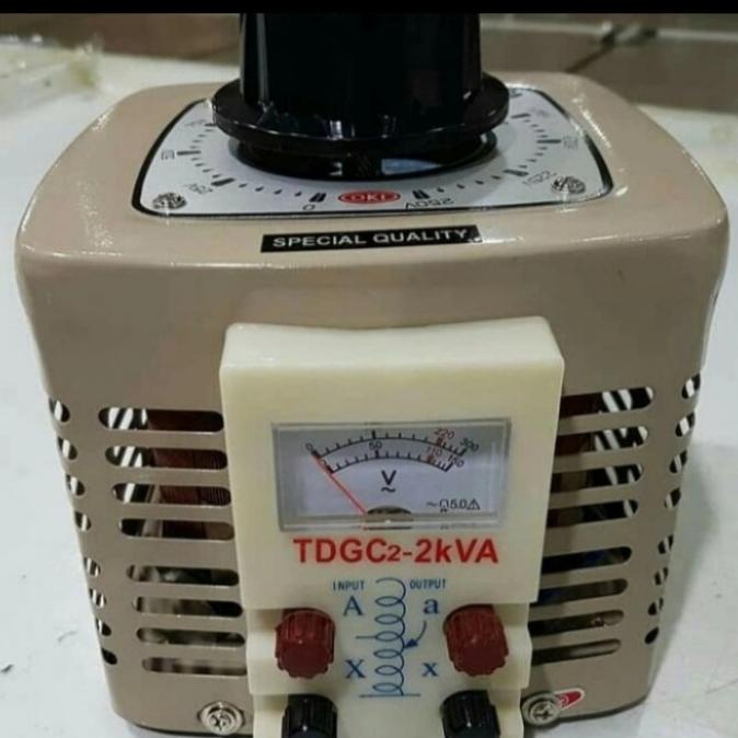 Langsung Proses Step Up Down Ac Voltage Regulator 2000Watt 0V-250V Oki