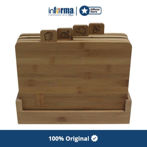 INFORMA - COOKING COLOR SET 4 PCS MISAKI TALENAN BAMBU