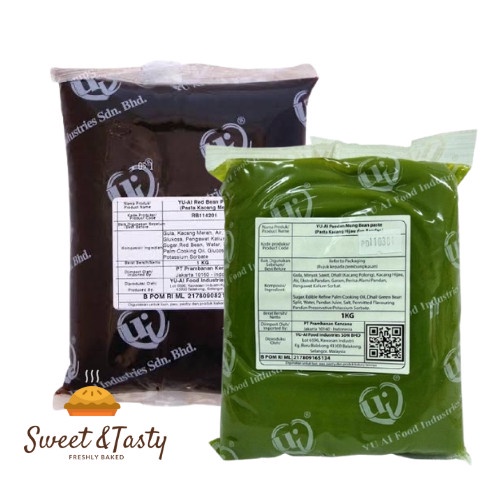 

Yu Ai Bun Filling Paste Pandan - Red Bean/Kacang Merah 1kg