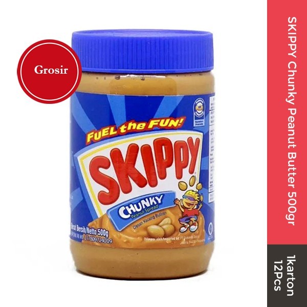 

SKIPPY Chunky Peanut Butter 500gr 12 pcs Grosir