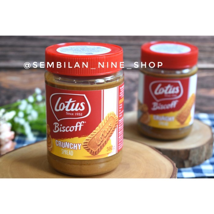 

LOTUS Biscoff CRUNCHY SPREAD 380 Gram Selai Olesan Lotus Renyah