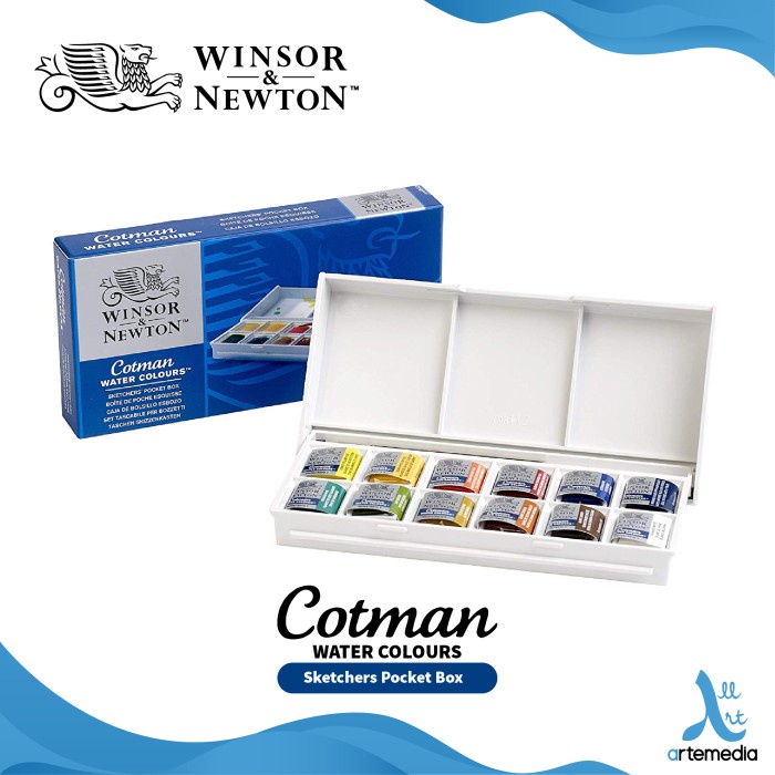 

Cat Air Winsor & Newton Cotman 12 Half Pan Sketchers Pocket Watercolor