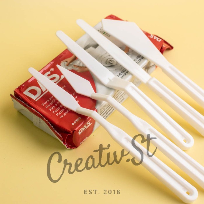 

Das Air Dry Modelling Clay Set Cat Acrylic Kuas Lukis Brush Clay Knife