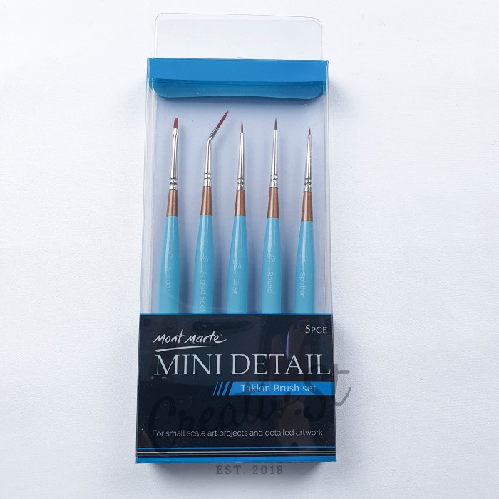 

Terlaris Mont Marte Mini Detail Brush 5 Pc Bmhs0033