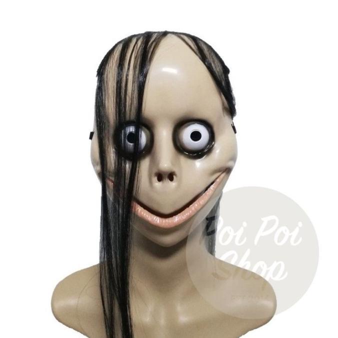*****] Topeng Momo Halloween Seram Rumah Hantu Jepang Prank Cosplay Mask