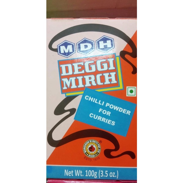 

Kualitas terbaik] MDH Deggi Mirchi - Chilli Powder - Cabe bubuk untuk Kare