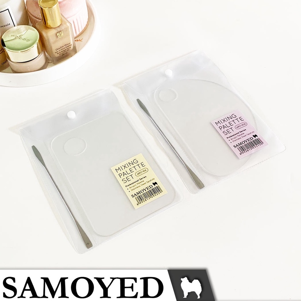

Harga Khusus Palet Lukis Mini / Make Up Akrilik / MUA Acrylic Mixing Palette Set Samoyed MPLT-A