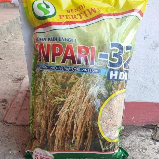 Benih Padi Unggul INPARI 32 HDB dari Benih Pertiwi isi Kemasan 5 kg