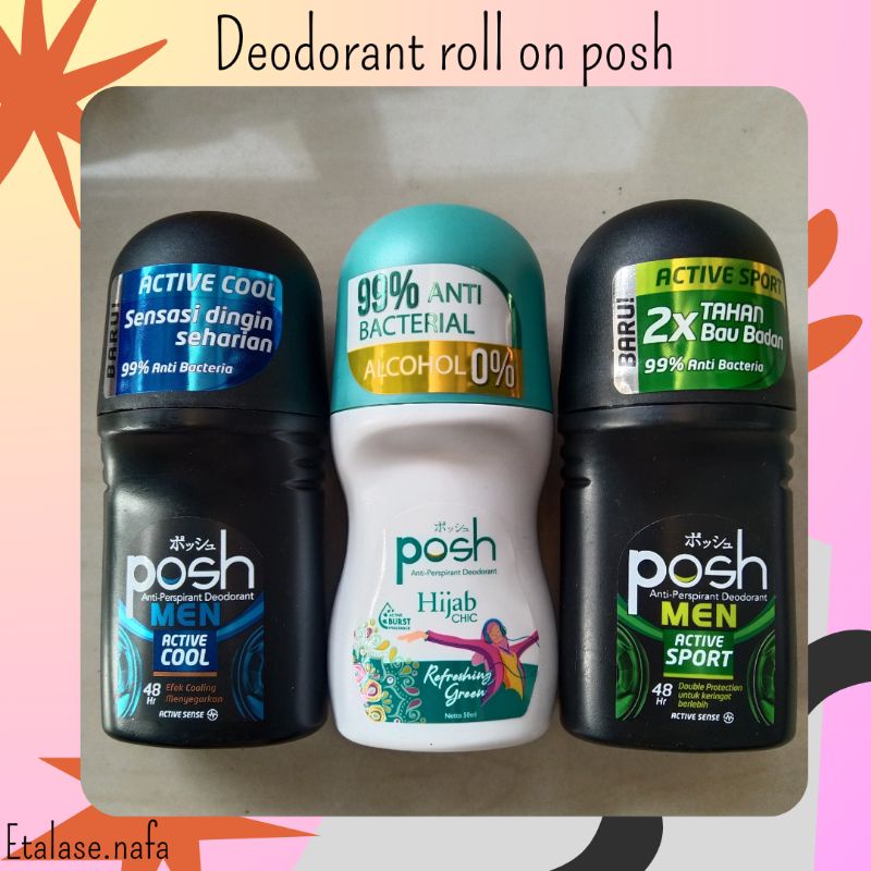 POSH DEODORANT/ POSH MEN/ POSH HIJAB