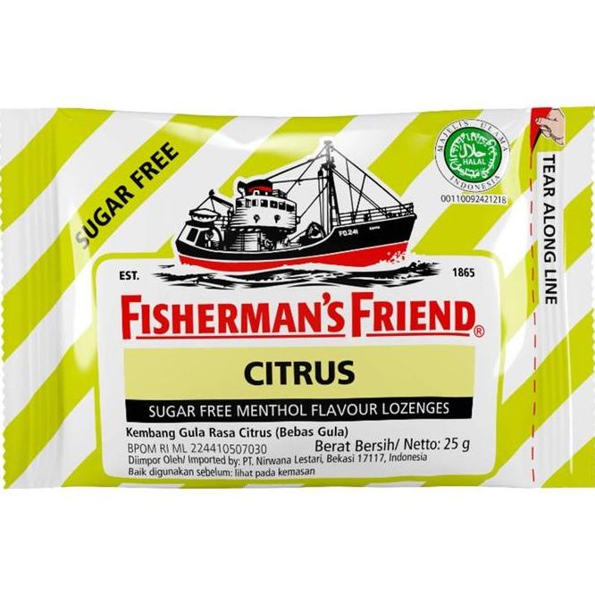 

Fisherman'S Friend Permen Sugar Free Citrus 25 G