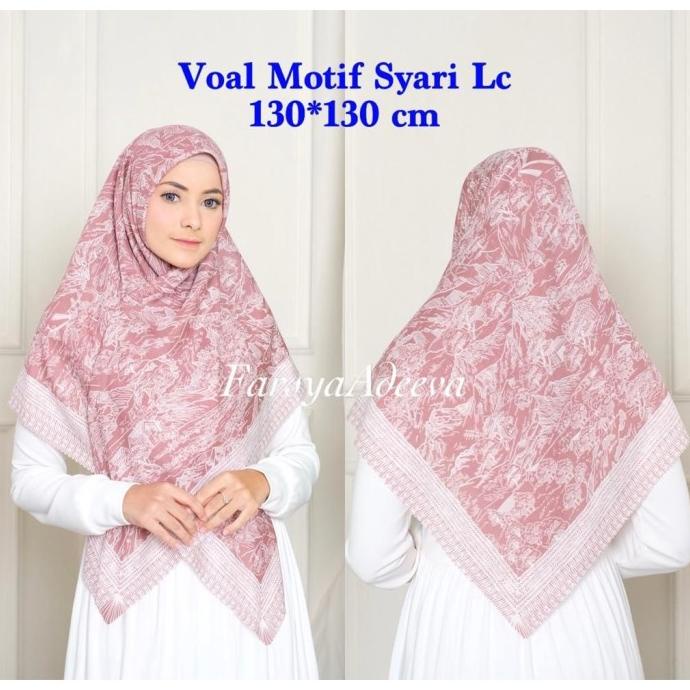Sale Kerudung Segiempat Motif Jumbo Lasercut Hijab Segi Empat Syari Termurah