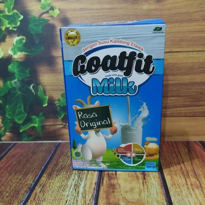 

=+=+=+] SUSU KAMBING ETAWA Bubuk GOATFIT Rasa Original GOARTFIT Milk Susu