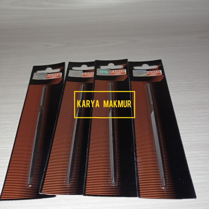 kikir BAHCO pengasah asahan mata gergaji BAHCO kayu besi segitiga 4" terbaik