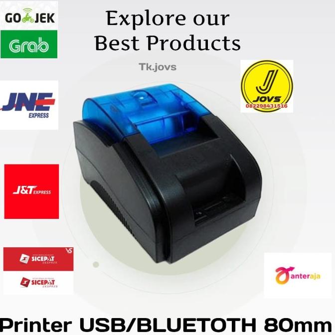 Printer Kasir Thermal 80Mm Bluetooth/Usb Mesin Kasir