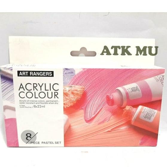 

Cat Acrylic Pastel / Cat Akrilik Art Ranger Pastel 22ml 1 Set 8 Warna