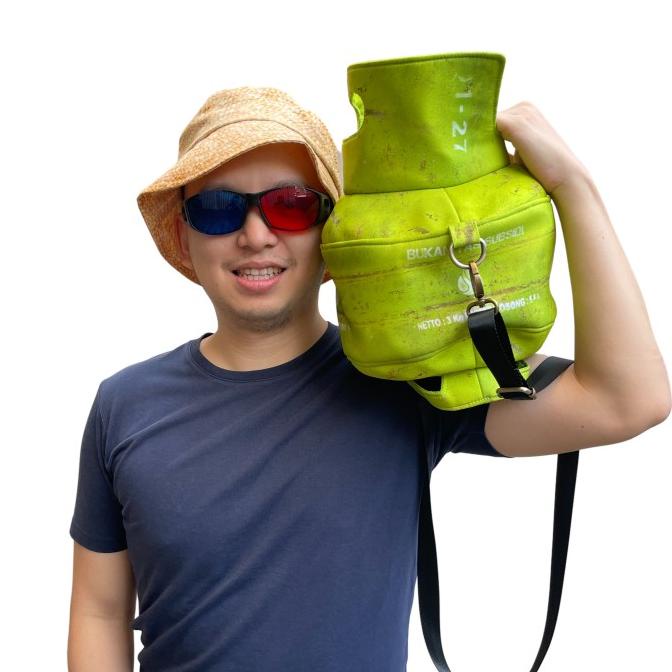 Tas Mudik Tabung Gas Melon Elpiji Ijo LPG Hijau Lime Viral NCT Keren
