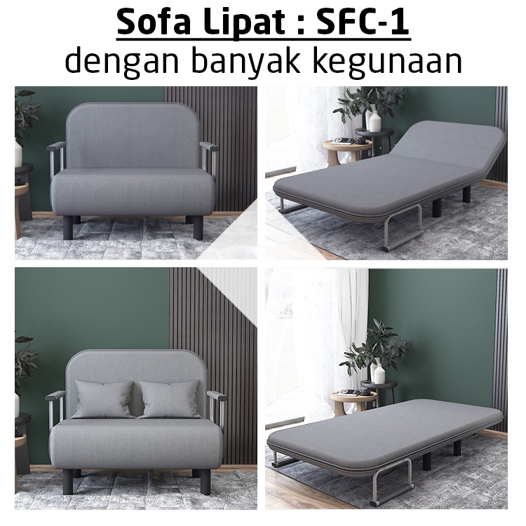Sofa Bed Lipat Minimalis Sofa Kasur Lipat Sofa Lipat Ukuran 80CM Sofa Bed Lipat WH66