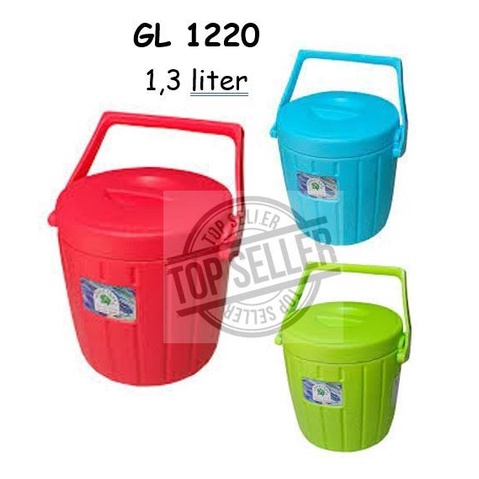 Termos Air Nasi 1,3 / 1,5 / 1,8 Liter Green Leaf 1222 1220 1235 1236 Plastik Tempat Penyimpanan Kota